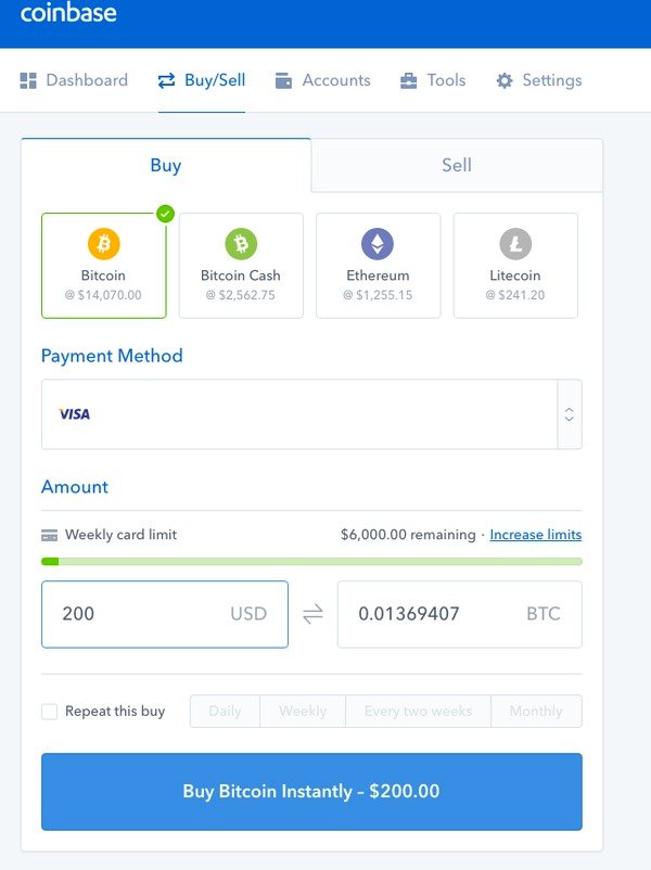 how to buy bitcoin ethereum litecoin from coinbase