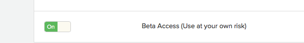 Beta Access