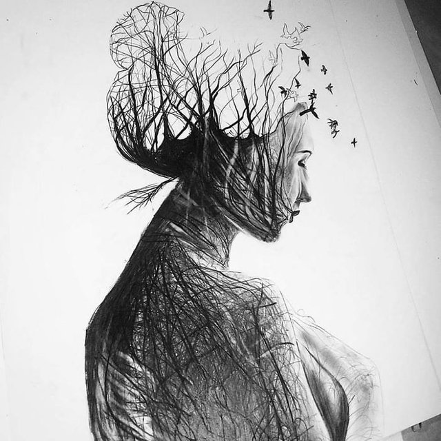 I Love Nature And I Like To Personify It In Pencil Portraits Using