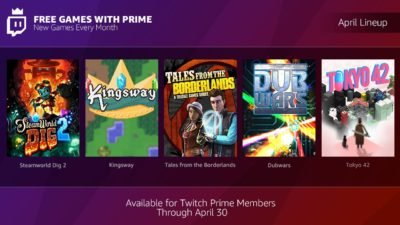 New: Free Games with Prime - April Edition