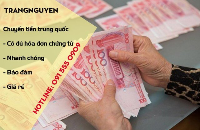 Dịch vụ chuyển tiền sang Trung Quốc