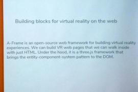 building blocks for virtual reality on the web