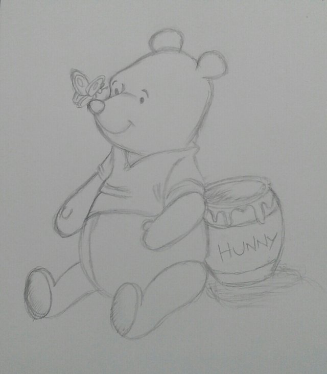 Pooh sketch | easy drawing — Steemit