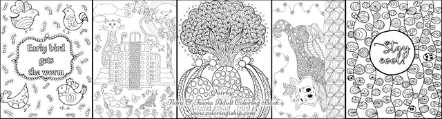 botanical adult coloring book