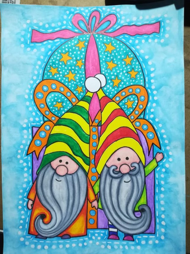 christmas gnomes art