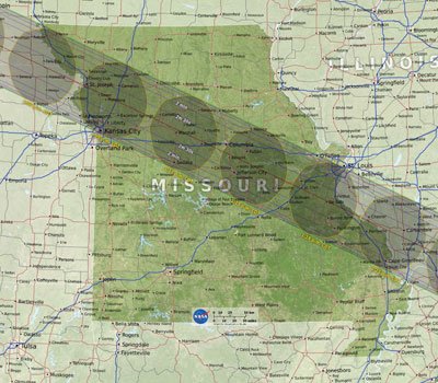 NASA Map for the state of Missouri