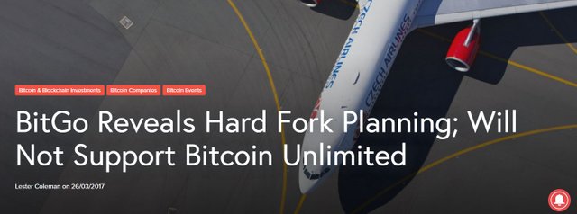 BitGo Reveals Hard Fork Planning; Will Not Support Bitcoin Unlimited