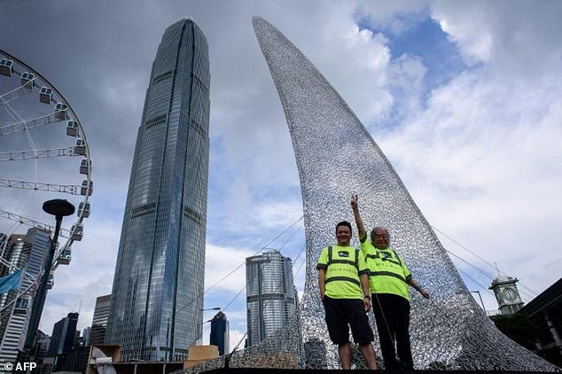 Hong Kong shark art protests at fin trade