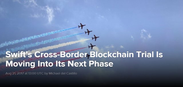 Click image to view story: Swifts Cross-Border Blockchain Trial Is Moving Into Its Next Phase