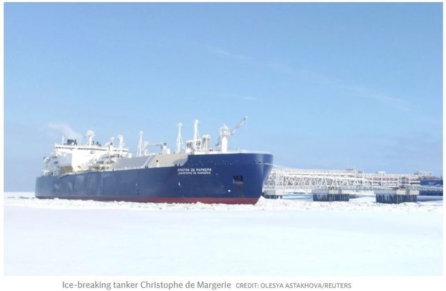 Click image to view story: Russian tanker passes through Arctic Ocean from Norway to South Korea without an icebreaker for the first time