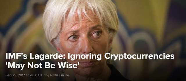 Click image to view story: IMFs Lagarde: Ignoring Cryptocurrencies May Not Be Wise