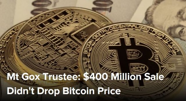 Click image to view story: Mt Gox Trustee: $400 Million Sale Didnt Drop Bitcoin Price