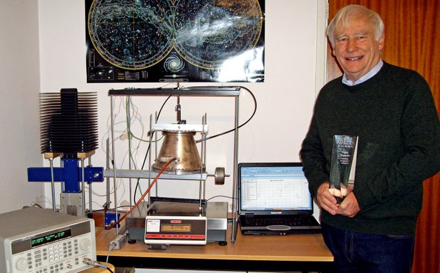 Roger Shawyer with EM Drive Prototype