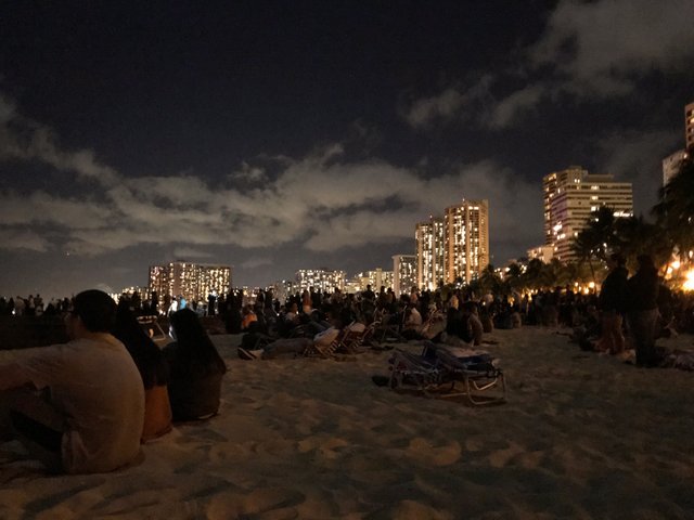 People on the Waikiki Beach