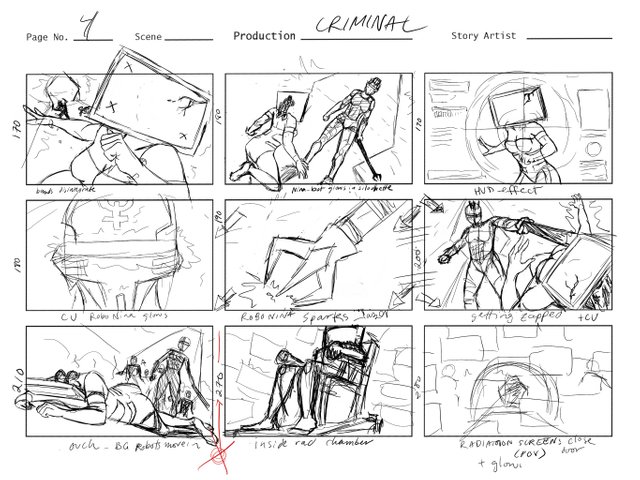 Storyboard page for Criminal (Panopticon)