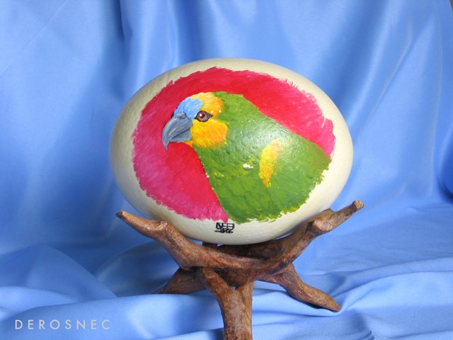 Ostrich Egg Painting: Maya