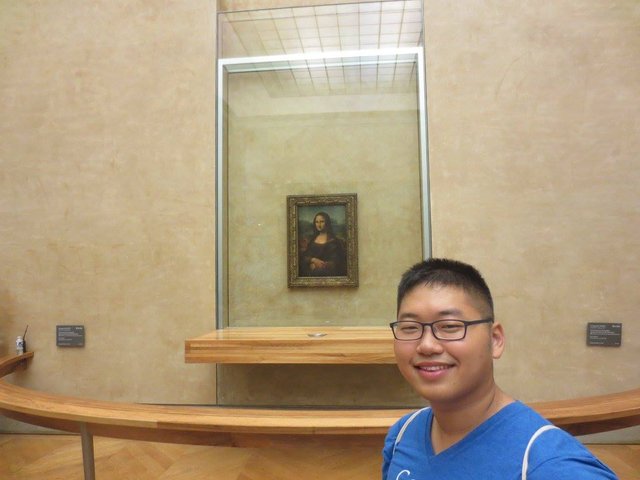 Richard at the Mona Lisa