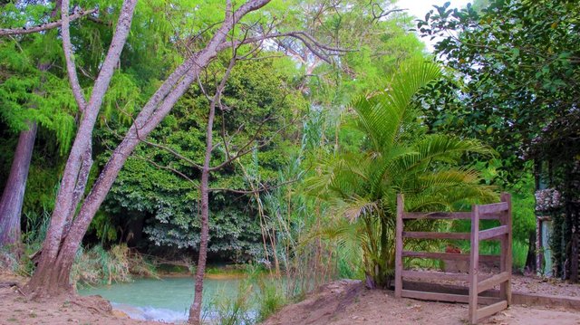 River and cabin