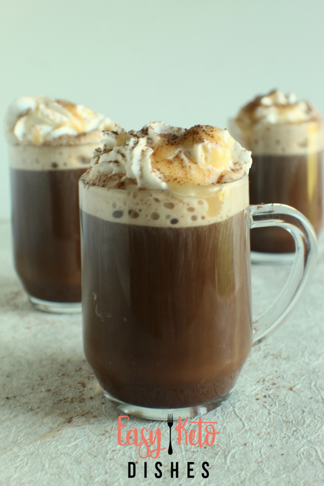 When on keto, those fancy coffee drinks are out. They have loads of sugar and other ingredients you don't want. But, you can STILL get your salted caramel mocha on with this easy keto copycat recipe!Â 