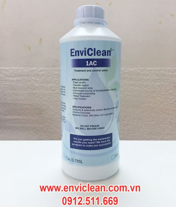 enviclean, 1AC, vi sinh xử lý mùi, sản phẩm vi sinh, vi sinh xu ly mui, sản phẩm sinh học