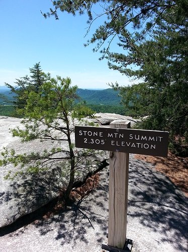 Stone Mountain Summit sign