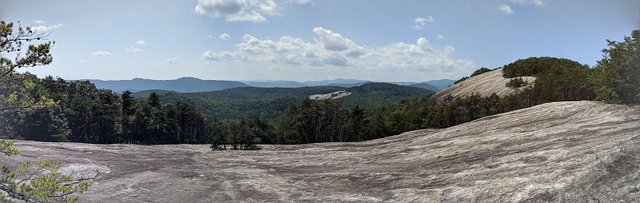 On the way up Stone Mountain panorama