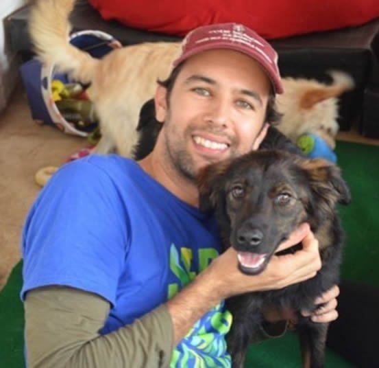 Felipe Suarez at Dog shelter
