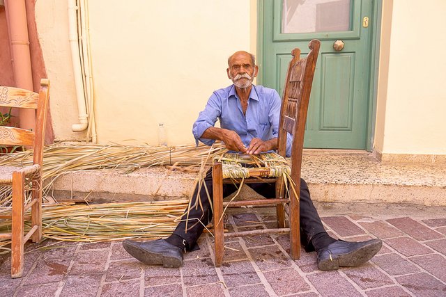Traditional Chair Maker Chania Crete 