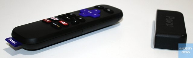 roku express controller and streaming box