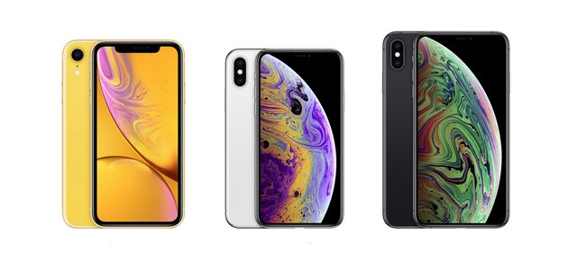 iphone xr, iphone xs and iphone xs max