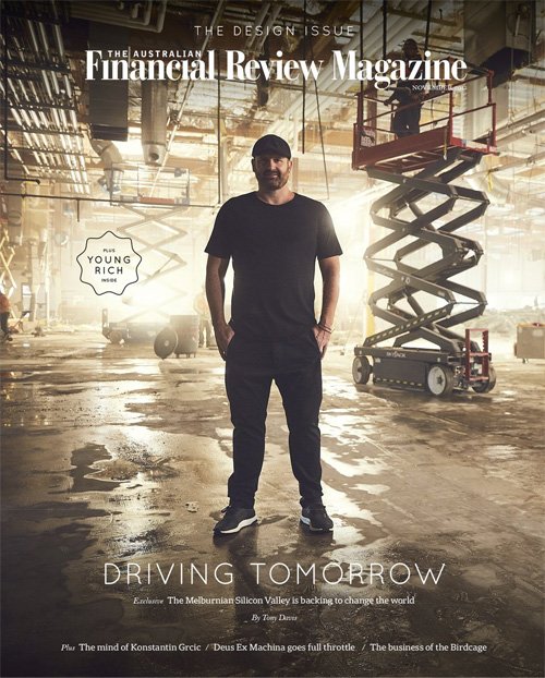'Driving Tomorrow' Zoox story by Tony Davis in The Australian Financial Review Magazine