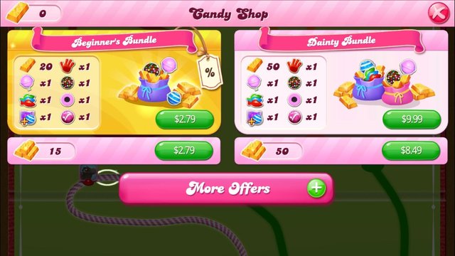 Candy Crush Saga In-App Purchases