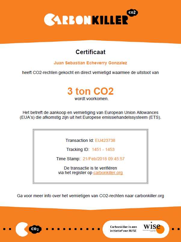 image of CO2 Certificaat