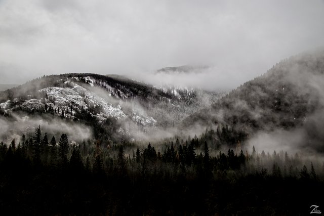 A Foreboding Berry Mountain In The Cabinet Mountains Wilderness