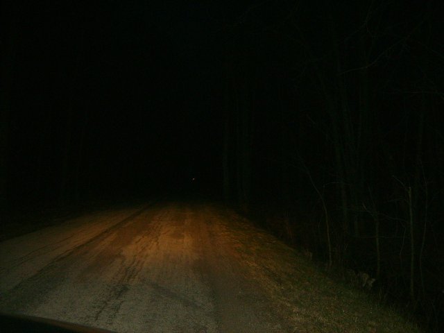 Holcomb Road at night