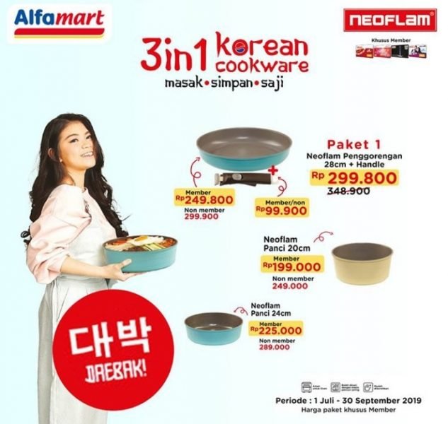 3 cara praktis penggunaan Neoflam 3 in 1 Korea cookware