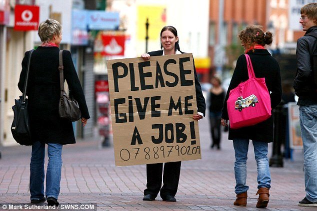 Image: Begging / Praying for a job