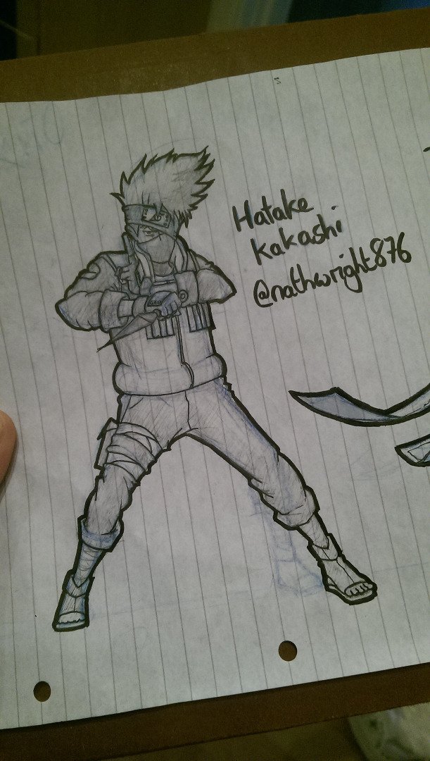 Hatake Kakashi Naruto Character Drawing 01 Steemit