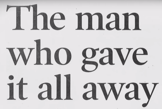 Chuck Feeney Gave his Money Fortune Away