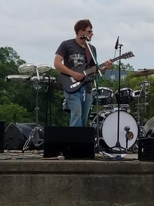 Sturdy Moss in Lowell, MA during soundcheck