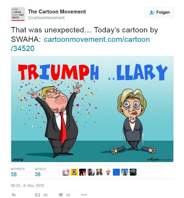 International Cartoonists: Trump Election