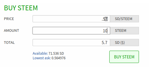 Buy Steem