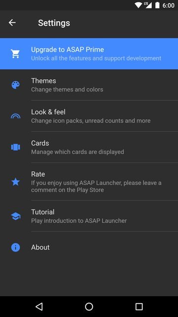 ASAP Launcher - Settings