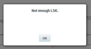 Not enough LSK.