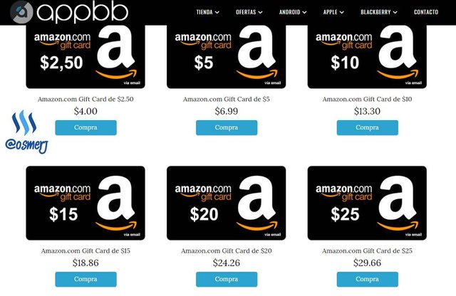 comprar gift card amazon con bitcoin