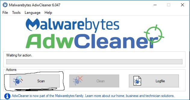 AdwCleaner Scan Image