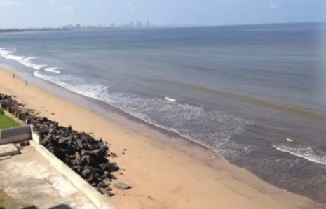 Image of the beach after clean up