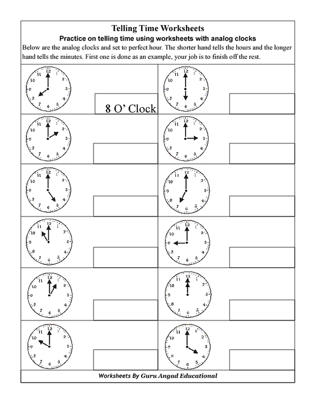 teach your kids reading clocks telling time steemit