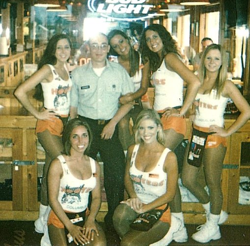 Me in dress uniform at Hooters