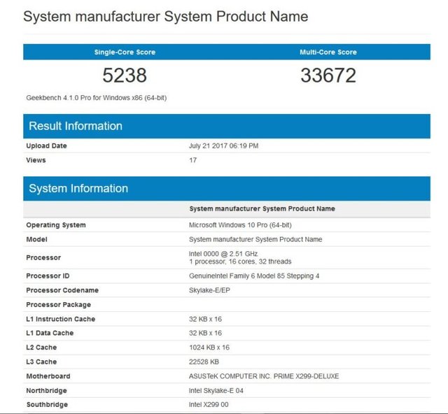 intel i9-7960X